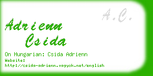 adrienn csida business card